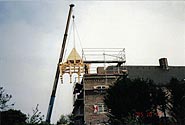 Construction of the top of the tower